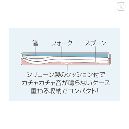 Japan Miffy Bento Lunch Cutlery Set Spoon Fork Chopstick - Miffy : Bloom - 3