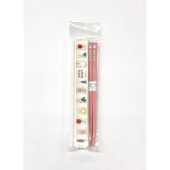 Japan Miffy Chopsticks 18cm with Case - Miffy : Bloom