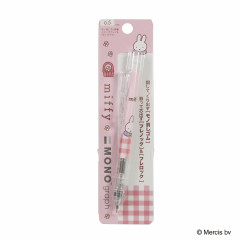 Japan Miffy Mono Graph Shaker Mechanical Pencil - Miffy : Plaid Pink