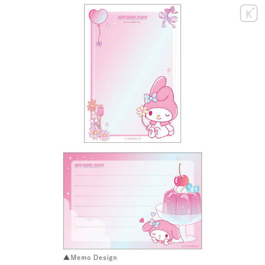 Japan Sanrio Mini Notepad - My Melody : Dessert Jelly Pink - 2