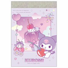 Japan Sanrio Mini Notepad - Kuromi : Dessert Jelly