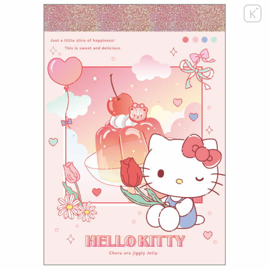 Japan Sanrio Mini Notepad - Hello Kitty : Dessert Jelly - 1