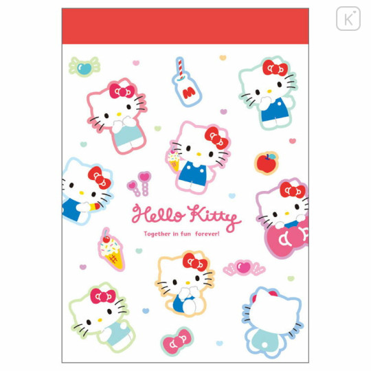 Japan Sanrio Mini Notepad - Hello Kitty : Exciting Days - 1