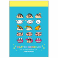 Japan Crayon Shin-chan Mini Notepad - Shinnosuke Nohara & Shiro : Funny Face Blue - 1