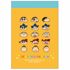 Japan Crayon Shin-chan Mini Notepad - Shinnosuke Nohara : Friends Funny Face Orange