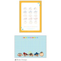 Japan Crayon Shin-chan Mini Notepad - Shinnosuke Nohara : Friends Funny Face Orange - 2