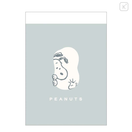 Japan Peanuts Mini Notepad - Snoopy & Woodstock : Hiding - 1