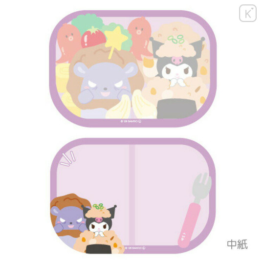 Japan Sanrio Memo Pad - Kuromi : Picnic Bento Style - 2
