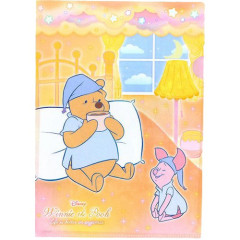 Japan Disney A4 Clear Holder - Piglet & Pooh : Dreamy and Cute! Bedtime