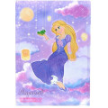 Japan Disney A4 Clear Holder - Rapunzel : Dreamy and Cute! Bedtime - 1