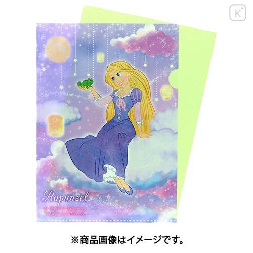 Japan Disney A4 Clear Holder - Rapunzel : Dreamy and Cute! Bedtime - 3