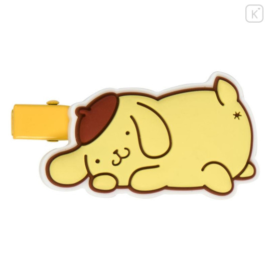 Japan Sanrio Rubber Hair Clip Set - Pompompurin : 30th Anniversary - 4