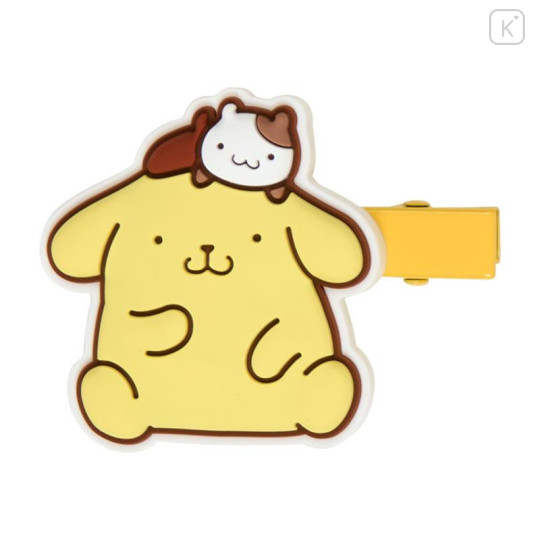 Japan Sanrio Rubber Hair Clip Set - Pompompurin : 30th Anniversary - 5