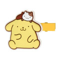 Japan Sanrio Rubber Hair Clip Set - Pompompurin : 30th Anniversary - 5