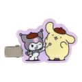 Japan Sanrio Acrylic Hair Clip Set - Hello Kitty & Kuromi & Pompompurin : 30th Anniversary - 5