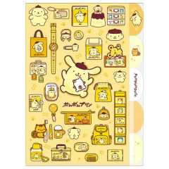 Japan Sanrio 5 Pockets A4 Index File Holder - Pompompurin : 30th Anniversary