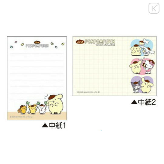 Japan Sanrio Mini Notepad - Pompompurin : 30th Anniversary - 2