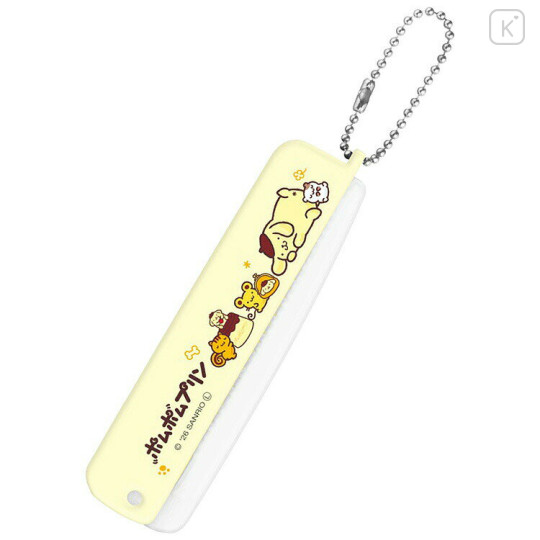 Japan Sanrio Folding Brush & Comb - Pompompurin : 30th Anniversary - 2