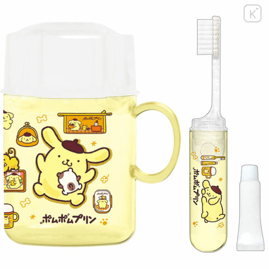 Japan Sanrio Toothbrush Set - Pompompurin : 30th Anniversary - 1