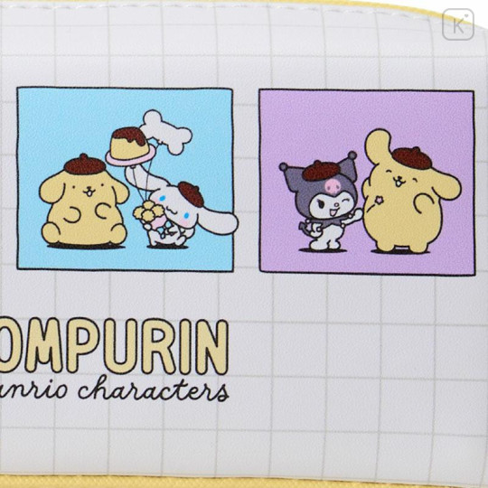 Japan Sanrio Twin Zipper Pen Case - Pompompurin : 30th Anniversary - 5