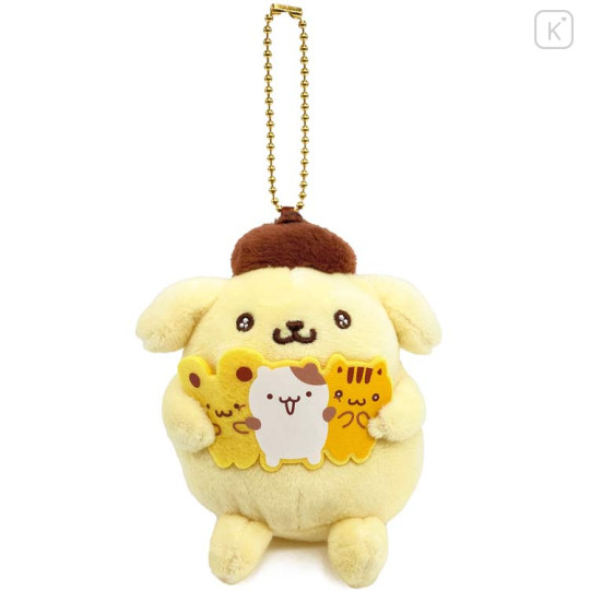 [Pre-order] Japan Sanrio Mascot Holder - Pompompurin : 30th Anniversary Friends Muffin - 1
