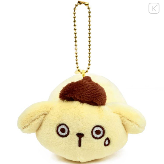 Japan Sanrio Mascot Holder - Pompompurin : 30th Anniversary Shocked Pukupuku - 2