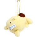 Japan Sanrio Mascot Holder - Pompompurin : 30th Anniversary Shocked Pukupuku - 3