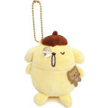 Japan Sanrio Mascot Holder - Pompompurin : 30th Anniversary Sleeping Snoring - 2