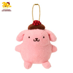 [Pre-order] Japan Sanrio Mascot Holder - Pompompurin : 30th Anniversary Strawberry
