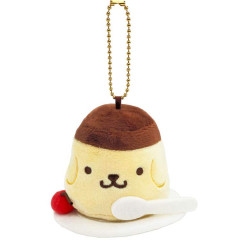 Japan Sanrio Mascot Holder - Pompompurin : 30th Anniversary Pudding
