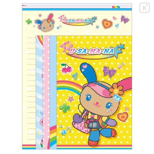 Japan Sanrio Letter Envelope Set - Usahana : Tokimeki Heisei Kogal Pop Tan - 1