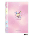 Japan Sanrio 5 Pockets A4 Index File Holder - Usahana : Tokimeki Heisei Kogal - 2