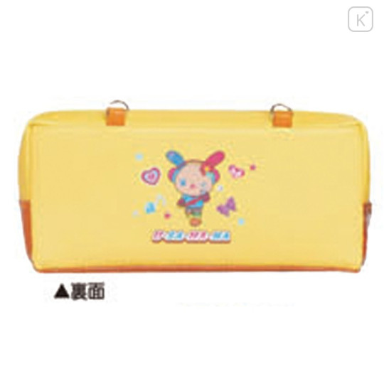 Japan Sanrio Twin Zipper Pen Case - Usahana : Tokimeki Heisei Kogal Pop Tan - 2