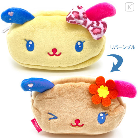 Japan Sanrio Reversible Pouch - Usahana : Tokimeki Heisei Kogal - 1
