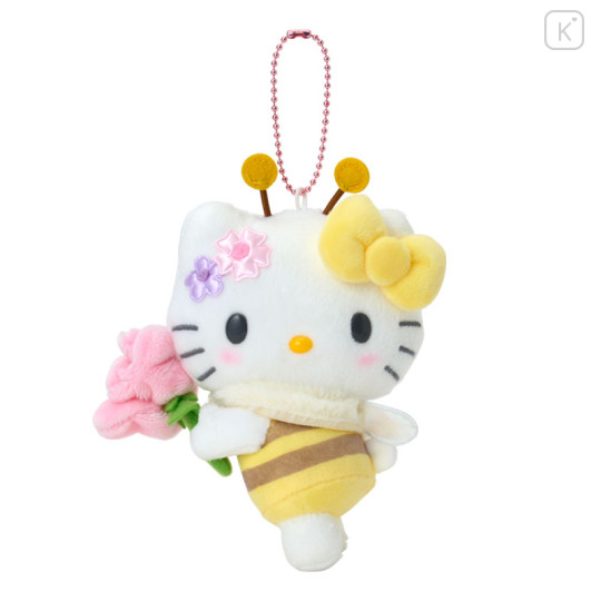 Japan Sanrio Original Mascot Holder - Hello Kitty : Flower Loving Little Bee - 1