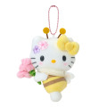 Japan Sanrio Original Mascot Holder - Hello Kitty : Flower Loving Little Bee - 1