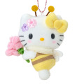Japan Sanrio Original Mascot Holder - Hello Kitty : Flower Loving Little Bee - 2