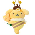 Japan Sanrio Original Mascot Holder - Pompompurin : Flower Loving Little Bee - 2