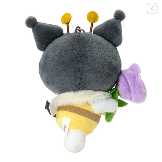 Japan Sanrio Original Mascot Holder - Kuromi : Flower Loving Little Bee - 3