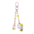 Japan Sanrio Original Keychain - Hello Kitty : Flower Loving Little Bee - 1