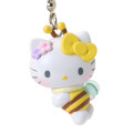 Japan Sanrio Original Keychain - Hello Kitty : Flower Loving Little Bee - 2