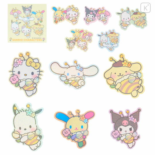 Japan Sanrio Original Sticker Set - Flower Loving Little Bee - 2
