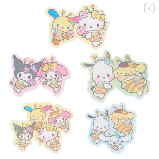 Japan Sanrio Original Sticker Set - Flower Loving Little Bee - 4