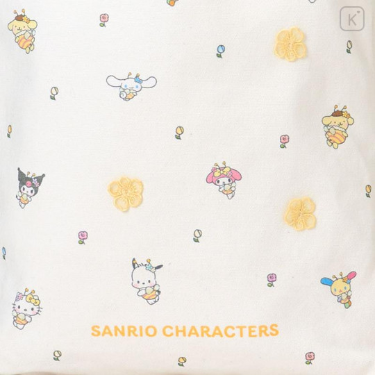 Japan Sanrio Original Tote Bag - Flower Loving Little Bee - 4