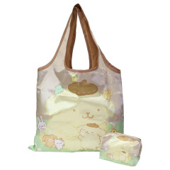 Japan Sanrio Satin Eco Bag with Pouch - Pompompurin