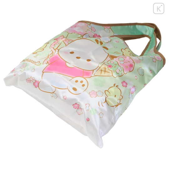 Japan Sanrio Satin Eco Bag with Pouch - Pochacco - 2