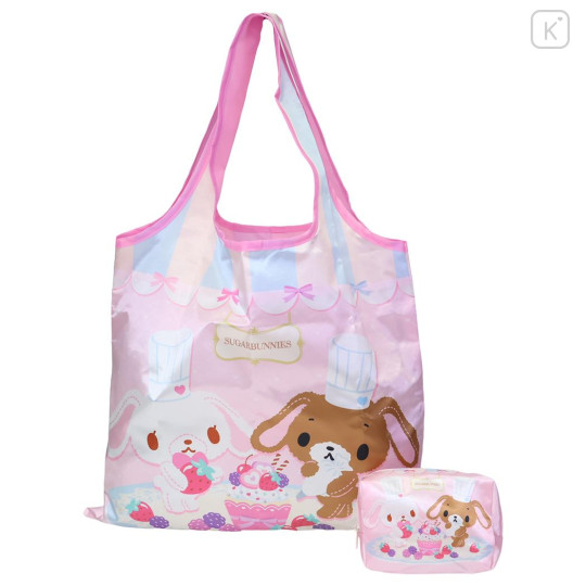 Japan Sanrio Satin Eco Bag with Pouch - Sugarbunnies - 1