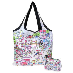 Japan Sanrio Satin Eco Bag with Pouch - Mixed Characters