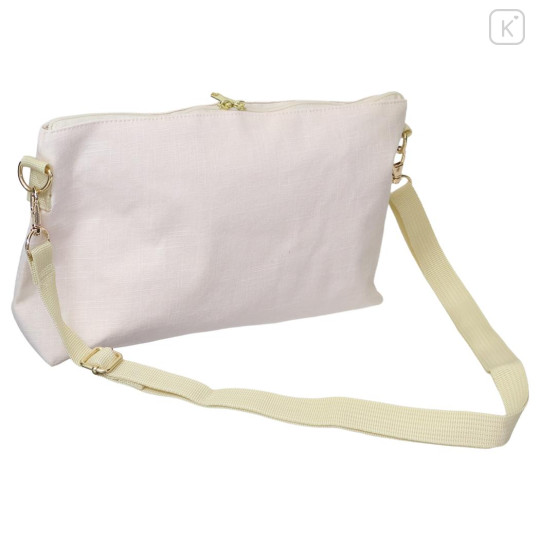Japan Sanrio Sagara Embroidery Shoulder Bag - Hello Kitty : Suntan - 2