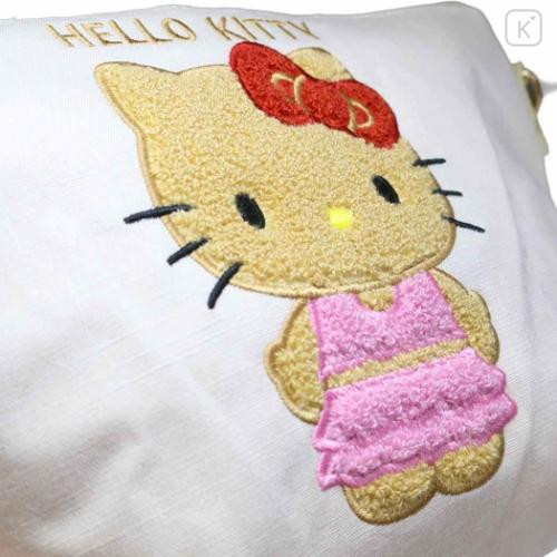 Japan Sanrio Sagara Embroidery Shoulder Bag - Hello Kitty : Suntan - 5